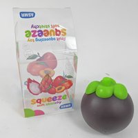 Fruit Squishy Promotionele Speelgoed Leuk Mangosteen Knijp Stress Speelgoed Mini Hand Speelgoed voor Party Favoren School Beloningen Cadeau Weggevers