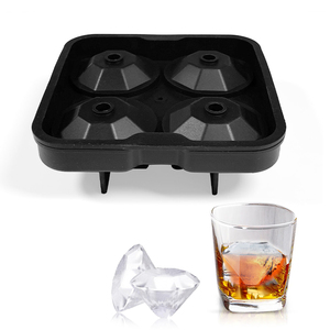 Plateau à glace <span class=keywords><strong>en</strong></span> diamant de qualité supérieure Moules à glace <span class=keywords><strong>en</strong></span> silicone <span class=keywords><strong>en</strong></span> forme de sphère Outils de crème glacée <span class=keywords><strong>pour</strong></span> pierres de <span class=keywords><strong>whisky</strong></span> - Product Image 1
