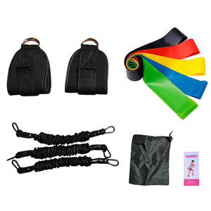 Ensemble de bandes de résistance Vanchi avec sangles de cheville et boucles élastiques pour l'entraînement physique et le remodelage corporel - Product Image 1