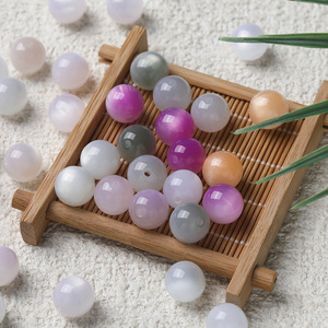 Cuentas de resina que cambian de color, 8 mm, reactivas a los rayos UV, cuentas redondas sueltas para accesorios de fabricación de joyería DIY - Product Image 4