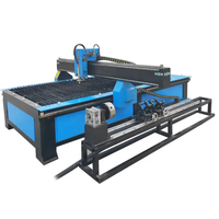 Máquina cortadora de tubos de hoja de plasma CNC multifuncional 1530 63A de 4 ejes con eje giratorio