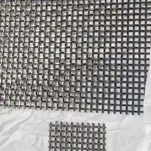 304 316 Stainless Steel Brass Metal Decorative Gold Color Crimped Woven Wire Mesh For Curtains Cabinet Doors