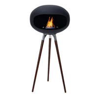 Cheminée de table en métal sur mesure, foyer bioéthanol sans fumée, flamme réelle, brûleur à alcool portable, fabricant en gros