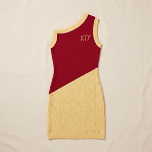 Custom Women <strong>Summer</strong> <strong>Clothes</strong> High End Fashion Western Style Casual <strong>Pattern</strong> Sweater One Shoulder Slim Fit Designer Women Dress - Product Image 3