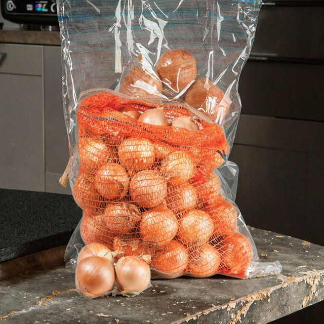 Hot Sale Firewood Packaging Mesh Net Bag Onion Garlic Potato Storage Bag
