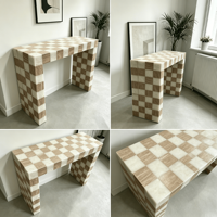 Meubles de salon modernes et luxueux, table console en marbre pour l'entrée, table console étroite en pierre pour le couloir