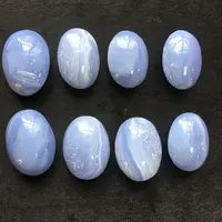 Pedra de palma natural do laço azul agate cura, atacado, cristal quartzo polido pedra de bolso