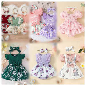 Lotes al por mayor de <span class=keywords><strong>ropa</strong></span> infantil nueva 2026: Vestidos de verano para niñas, entrega aleatoria - Product Image 5