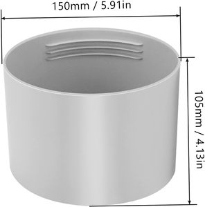 <span class=keywords><strong>Adaptateur</strong></span> d'extension <span class=keywords><strong>pour</strong></span> <span class=keywords><strong>climatiseur</strong></span> <span class=keywords><strong>portable</strong></span> 5,9 pouces, raccord <span class=keywords><strong>de</strong></span> tuyau d'évacuation AC, sens horaire - Product Image 2