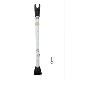 Barra de Seguridad Ajustable Moderna para Puerta KAIYING, Acabado Pulido Negro+Blanco, 27-1/2 Pulgadas 42 pulgadas. Tornillo de Acero y Plástico Resistente para Uso Doméstico - Product Image 1