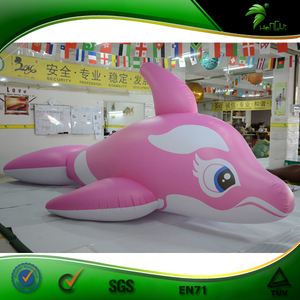 ของเล่นเป่าลมขนาดใหญ่ <span class=keywords><strong>ปลาวาฬ</strong></span>สีชมพูเป่าลม <span class=keywords><strong>ปลาโลมา</strong></span>เป่าลมแบบมีเสียงสั่งทำพิเศษ - Product Image 2