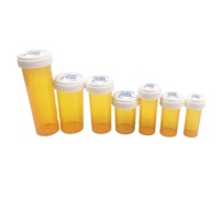 Ventes en gros de flacons de médicaments en plastique PP, flacons résistants aux enfants, flacons de médicaments en capsule avec bouchon réversible