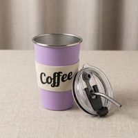 Vaso de Acero Inoxidable 304, Taza de Agua de 350 ml y 500 ml, Acabado Mate Esmerilado, 10 Colores, Logotipo Personalizado, Venta al por Mayor