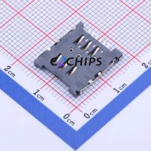 XKNANO-1308 SIM Card Connector SMD Connector Flip Cover Type Micro SIM Card Card Holder 1.8mm - Product Image 2