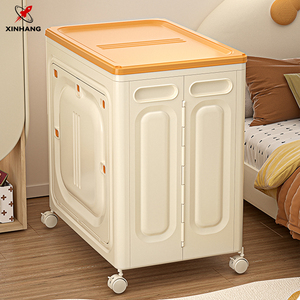 Hộp đựng đồ gia dụng đa năng Xinhang, có nắp, có thể xếp gọn, bằng nhựa, có bánh xe - Product Image 2