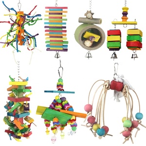 Large <strong>Parrot</strong> Bird Chewing <strong>Toys</strong> Natural Wooden Blocks Small Medium Birds <strong>Parrots</strong> Cage Bite <strong>Toy</strong> African <strong>Grey</strong> <strong>Parrot</strong> <strong>Toys</strong> - Product Image 1