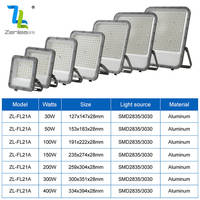 Reflector LED para Jardín de Alta Durabilidad, Fundición a Presión de Aluminio, IP65, Resistente al Agua, 30w 50w 100w 150w 200w 300w 400w