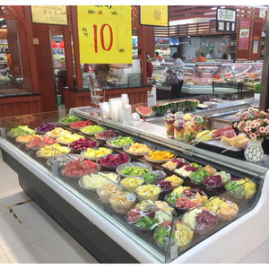 Vitrina Refrigerada para Carnicería con Enfriamiento Directo LED, Exhibidor Abierto para Carne Fresca, Mueble Refrigerador para Delicatessen con Certificación CE y Control Digital - Product Image 3