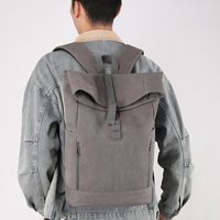 Sac à dos en toile personnalisé avec logo, pour hommes, grande capacité, sac à dos pour étudiants, sac pour ordinateur portable de 15,6 pouces, sac à dos de voyage portable