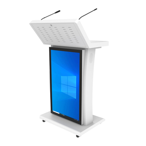 <span class=keywords><strong>Atril</strong></span> Digital Inteligente con <span class=keywords><strong>Monitores</strong></span> Duales, Micrófono con Cable/Inalámbrico y Base Giratoria <span class=keywords><strong>para</strong></span> Uso en Iglesias - Product Image 2