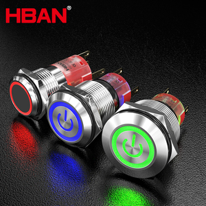 UL Pushbutton <strong>Switches</strong> Factory Metal Momentary Waterproof 1no1nc Ip67 16mm 19mm 22mm Metal <strong>Push</strong> <strong>Button</strong> <strong>Switch</strong> RGB Tri-color - Product Image 1