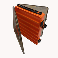 Boîte de pêche de haute qualité à grande capacité, double compartiment, portable, pour leurres et hameçons, double face
