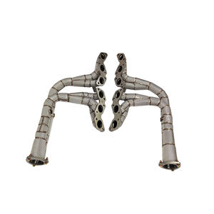 Ecnal para 2009-2016 <span class=keywords><strong>Aston</strong></span> <span class=keywords><strong>Martin</strong></span> <span class=keywords><strong>Vantage</strong></span> 6.0L V12 Escape de rendimiento automotriz con colector de protección térmica - Product Image 1