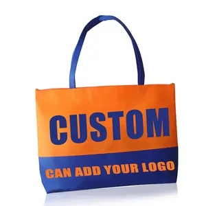 Custom logo eco friendly shopping nonwoven reusable grocery gift tote bags biodegradable non-woven garment bag for cheap