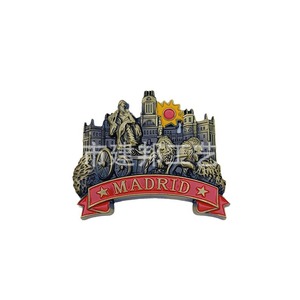 España ESPAÑA Madrid Real <span class=keywords><strong>Barcelona</strong></span> Sagrada Familia Catedral Corona Pegatinas de Refrigerador de Aleación de Zinc - Product Image 5