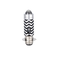 Phare de moto à LED BA20D H4, phare à faisceau haut/bas, double couleur blanc jaune, ampoule de phare à LED électrique pour moto