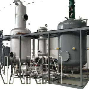 Usina de destilação para purificação de óleo residual, máquina de óleo essencial base/usina de reciclagem de óleo de motor preto
