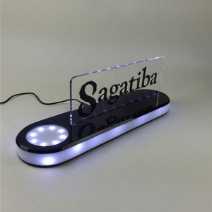 LED Glow Illuminated Bottle Glorifier Display Stand Plastic Bottle <b>Shelf</b> Showcase with Lights for <b>Bar</b> and Retail - Product Image 1