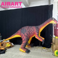 Dinosaure gonflable réaliste de 2 mètres de haut, dinosaure gonflable personnalisé animal de dessin animé pour l'ouverture du parc