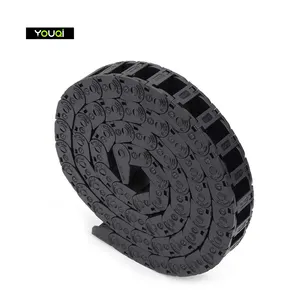 YouQi 10mm x 15mm de plástico Flexible anidados Semi-cerrado Cadena de arrastre del Cable de alambre, Cable portador, giro cadenas para 3D impresora CNC