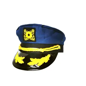 Cappello europeo e americano personalizzato berretto da marinaio bianco per bambini cappelli da marinaio capitano