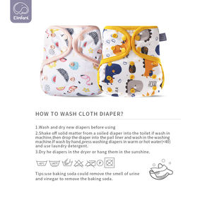 Elinfant Big Size 10-20kg Maternal and Infant <strong>Supplies</strong> 100% Polyester Waterproof Snap Baby <strong>Cloth</strong> <strong>Diaper</strong> Cover - Product Image 6