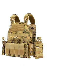 เสื้อกั๊กยุทธวิธีแบบถอดเร็ว ขนาด 250*300 มม. รุ่น Multicam พร้อมระบบ Molle สำหรับใส่แผ่นเกราะป้องกัน - Product Image 1