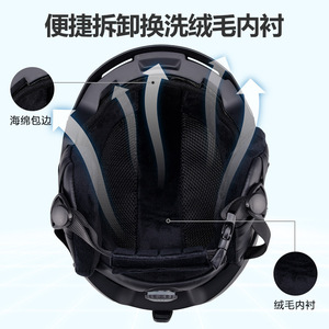 หมวกสกีขนาดกลาง ปรับขนาดได้ เหมาะสำหรับกิจกรรมสกีทุกประเภท วัสดุ ABS - Product Image 3