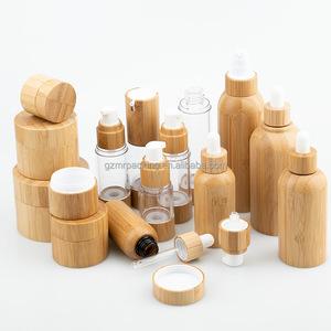 Frasco de crema cosmética de bambú ecológico recargable de grado alimenticio botella de perfume paquete cosmético - Product Image 1