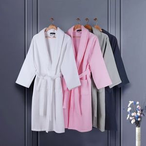 Di alta qualità 100% cotone biologico bianco spugna accappatoio soffici abiti da bagno di dimensioni personalizzate asciugamano spugna da bagno - Product Image 1