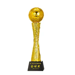 Yiwu Collection Professional Soccer Trophy Cup With Ball Sports Trophy Souvenirs Wholesale Football Trophy China