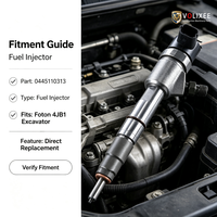 Injecteur de carburant Common Rail 0445110313 / 0445110782, ensemble de buses pour moteur diesel Foton 4JB1, pièces d'excavateur