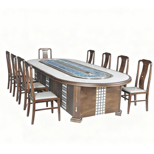 Mesa de Comedor Eléctrica de Estilo <span class=keywords><strong>Chino</strong></span> <span class=keywords><strong>con</strong></span> <span class=keywords><strong>Cinta</strong></span> <span class=keywords><strong>Transportadora</strong></span> para Hotel - Product Image 4