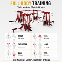 Rack de Potencia Profesional Todo en Uno con Sistema de Poleas, Soporte de Sentadillas Comercial de Alta Resistencia y Estación de Entrenamiento para Dominadas