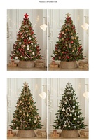 Sapins de Noël pré-éclairés Sapin de Noël artificiel 150 cm 210 cm Sapin de Noël avec lumières LED et accessoires