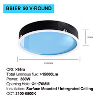 Circulaire Plafond Artificiel Soleil Toit Fenêtre Lucarne Ronde Lumière Du Soleil 150W-300W Intérieur Tuya LED Bleu Ciel Plafond Panneau Lumineux