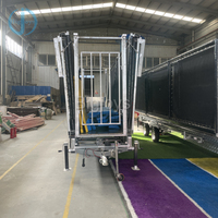Équipement de trampoline mobile pour parc d'attractions, trampoline sur remorque 4 en 1 en vente