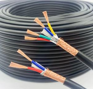Fios de Controle Elétrico Cabo 2x2.5/2x1.5mm <span class=keywords><strong>2</strong></span>/4x0.3sqmm Flat RVVP Trança Flexível Protegido PVC Resistente Ao Fogo Do Condutor De Cobre - Product Image 6