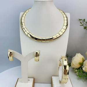 Conjuntos de Joyería Yuminglai Dubai, Joyería de Alta Calidad, Joyería Elegante y Exclusiva para Mujer, para Fiestas FHK23178 - Product Image 6