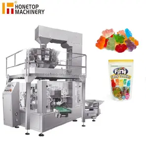 High speed snack bag packing machine 1kg stand up zipper bag popcorn with bagging counting machine good price supplier